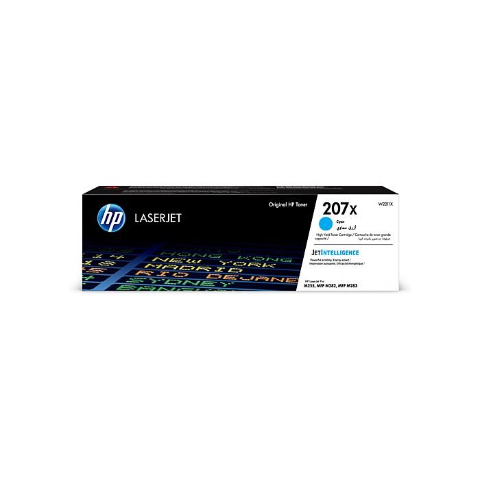 HP 207X Cyan LaserJet Toner Cartridge - Color LaserJet Pro M225/MFP M283