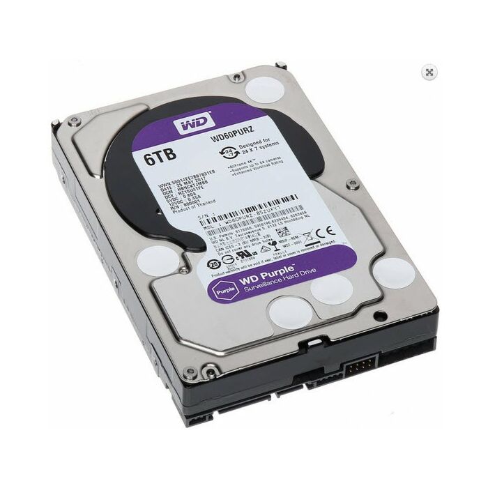 Western Digital Purple 6TB 3.5 inch SATA3(6Gb/s) 64MB Surveillance Hard Disk