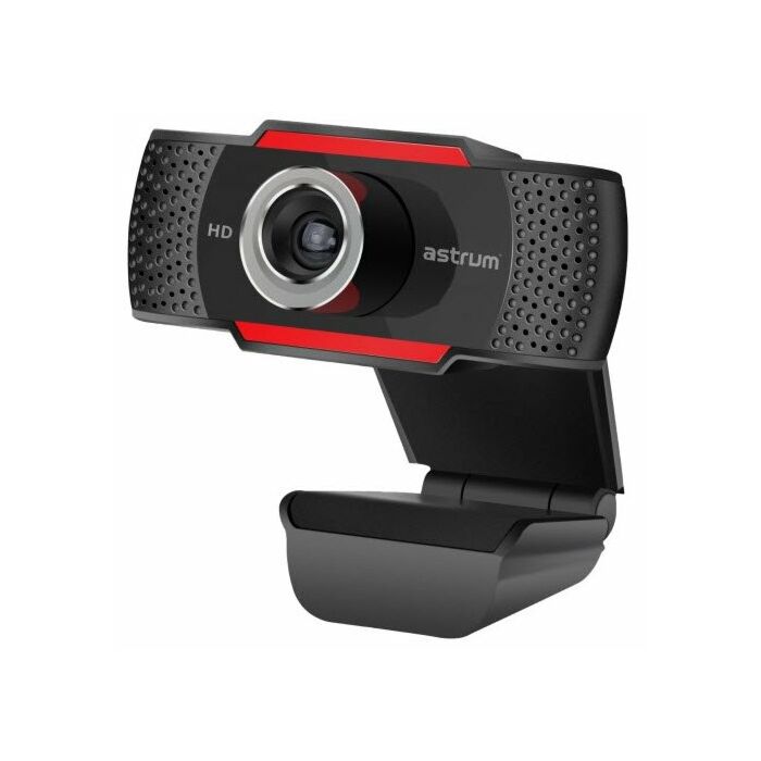 Astrum 720p Hd USB Black Webcam With Mic