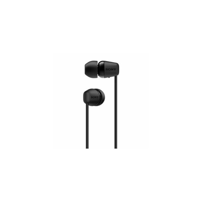 Sony WI-C200 (Black) Wireless Earphones with magnetic housing and matte finish