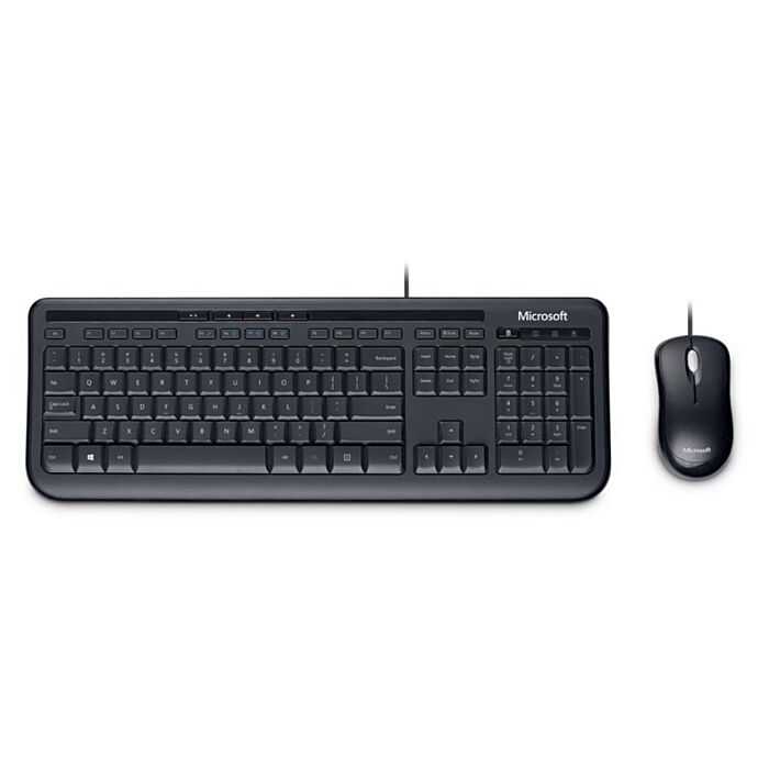Microsoft Wired Desktop 600 Keyboard & Mouse Black USB