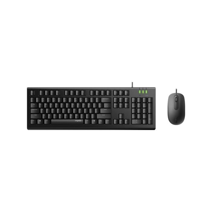 RAPOO Wired Mouse & Keyboard Combo X120PRO Black