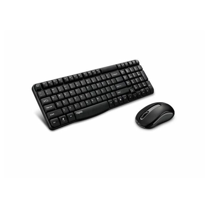 Rapoo Wireless Mouse and Keyboard Combo X1800S Black