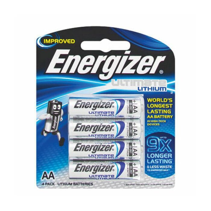 Energizer Lithium AA Blister Pack 4