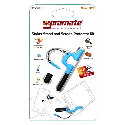 Promate Overt.iP5 Stylus-Stand and Screen Protector Kit for iPhone 5