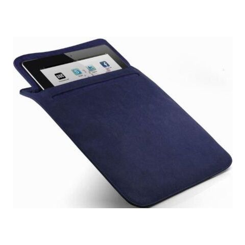 Premium Protective Vertical Shamwa Leather Case With Extra Pocket For iPad 2