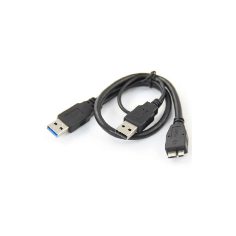 2 X USB A Male to USB 3 Micro Male 30cm