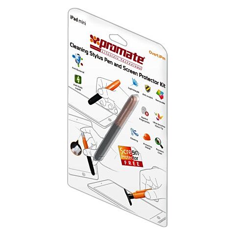 Promate Overt.iPm Multifunctional cleaning stylus pen and screen protector kit for iPad Mini