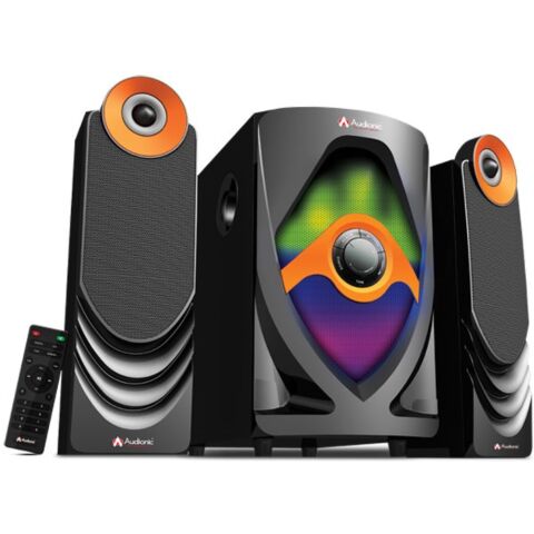 Audionic Rainbow R20 2.1 Channel Hi Fi speakers remote control SD/ MMC/ USB