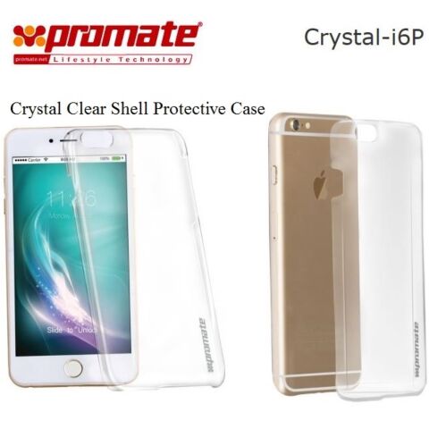 Promate Crystal-i6P Crystal Clear Shell Protective Case - Clear