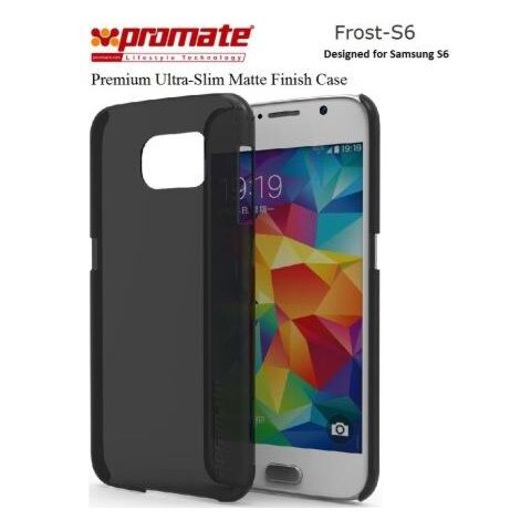 Promate Frost-S6 Premium Ultra-Slim Matte Finish Case - Black