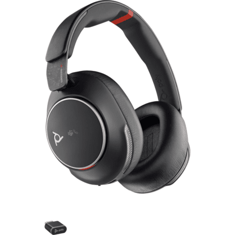 Poly Voyager Surround 85 UC Microsoft Teams Certified USB-C Headset with Charging Stand