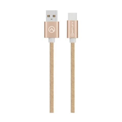 Amplify Linked Series USB Type-C Braided Cable - Champagne Gold - 2m