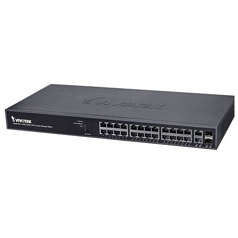 Vivotek Managed Vivocam 24-Port Gigabit Ethernet PoE + 2-Port Gigabit RJ45 SFP