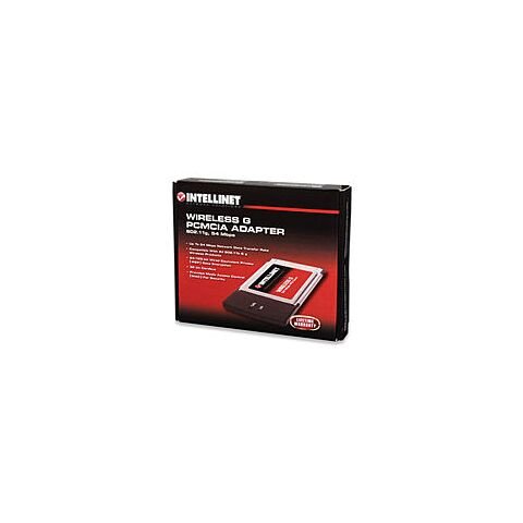 Intellinet Wireless G PC Card -Up to 54 Mbps network data transfer rate-for your Notebook (provides advanced security encryption & decryption )