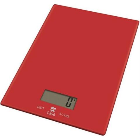 Casa Electronic Glass Kitchen Scale- Touch To Set Tare Function