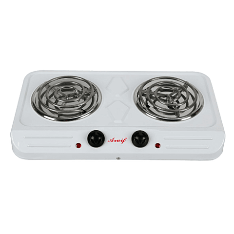 CaseyAruif 2 Plate Spiral Electric Stove- White Retail Box 3 months warranty