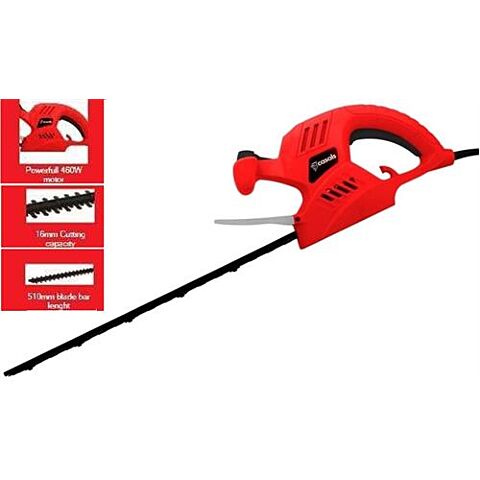 Casals Electric Hedge Trimmer Red-Powerful 450 watts