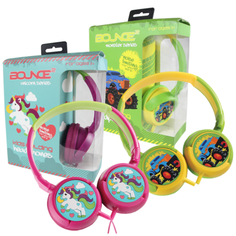 Bounce Kiddies Headphones - Girls Unicorn