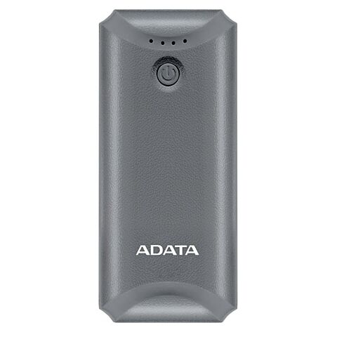 Adata P5000 Silver (gray) 5000mAh Power Bank with flashlight