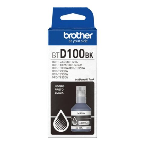 Brother BTD100BK Black Ink Bottle Original 8ZCCE100140 Single-pack