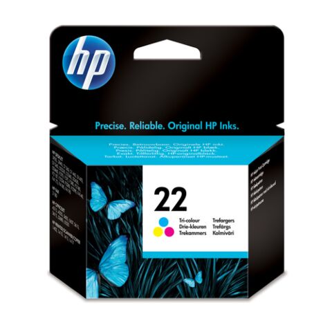 HP 22 Tri-Colour Inkjet Print Cartridge (5ML)