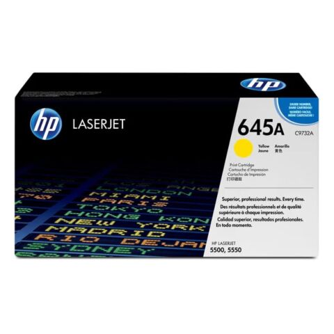 HP 645A Yellow Toner Cartridge 12000 Pages Original