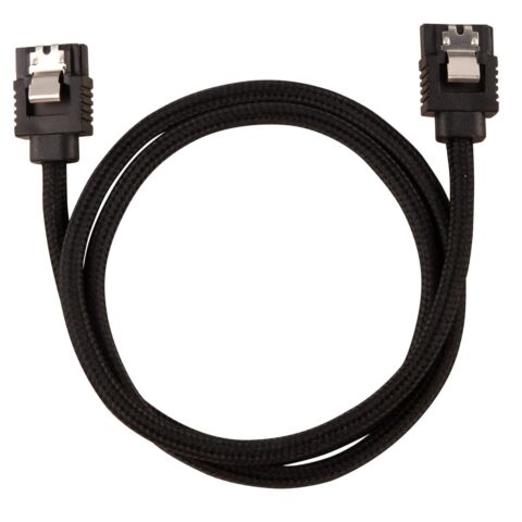 Corsair Premium Sleeved SATA 6Gbps 60cm Cable ? Black