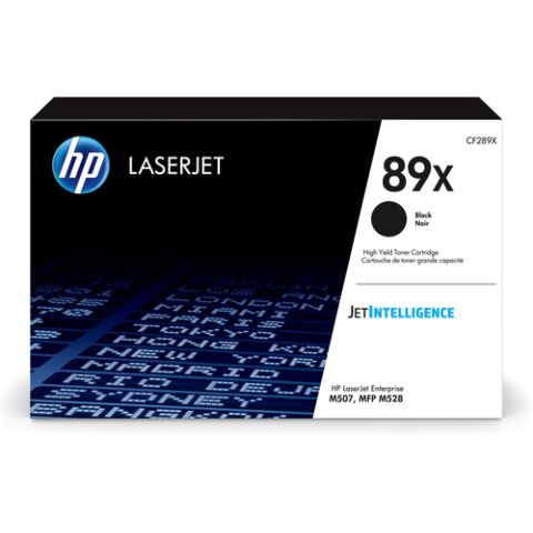 HP # 89X High Yield Black LaserJet Toner Cartridge - LJ Enterprise M507/M528