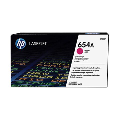 HP 654A CLJ M651 Magenta Print Cartridge
