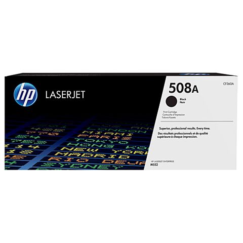 HP 508A Black Laserjet Enterprise M552/M553 Cartridge