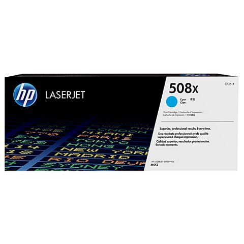 HP 508X Cyan Laserjet Enterprise M552/M553 High Yield Cartridge