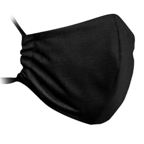 Clinic Gear Anti-Microbial Solid Colour Mask Adults Black