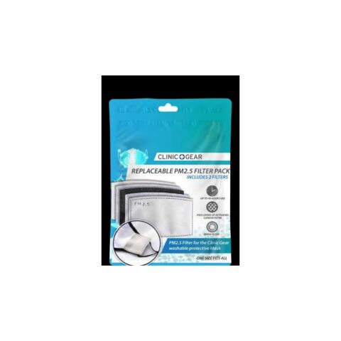 Clinic Gear Replaceable PM2.5 Layered Filter 2 pack