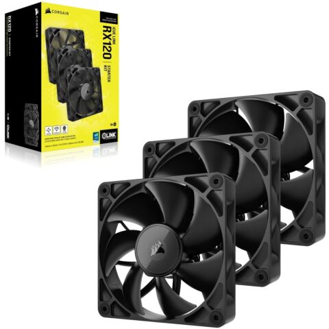 CORSAIR RX Series iCUE LINK RX120 120mm Fan - Tripple Pack