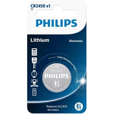Philips CR2450 Single Pack