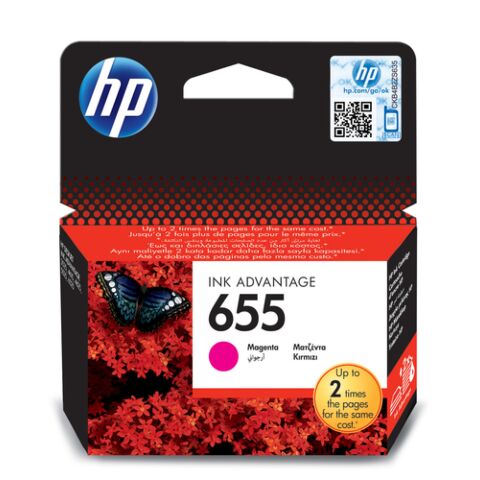 HP 655 Magenta Ink Cartridge - New