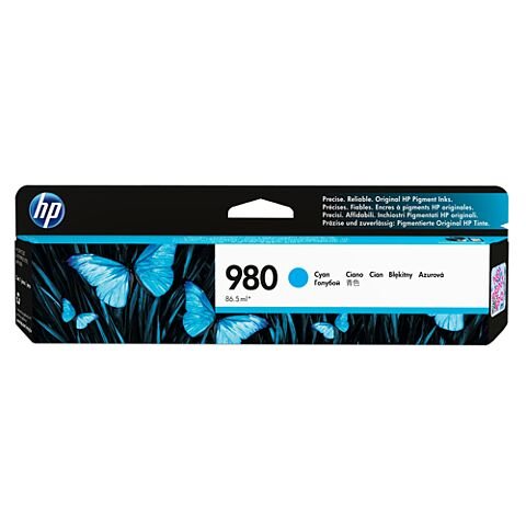 HP # 980 Cyan Officejet Enterprise X555/X585 Ink Cartridge
