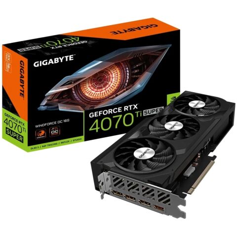 Gigabyte Geforce RTX 4070 Ti Super WindForce OC 16GB GDDR6x PCI-e 4.0 x16 Graphics
