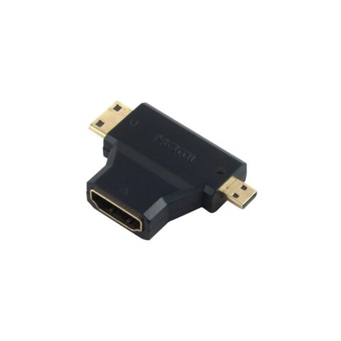 MICRO HDMI( M)+MINI HDMI(M) TO HDMI (F)