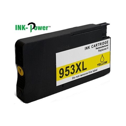 Inkpower Generic Replacement Cartridge F6U18AE for HP Officejet Ink Cartridge 953XL Yellow