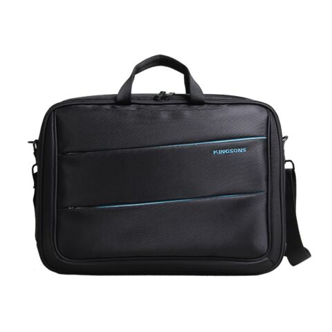Kingsons 15.6 inch Black Green Shoulder Laptop Bag