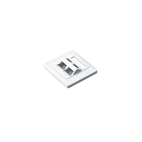 NetiX Angled Face Plate Dual Port with Shuttle
