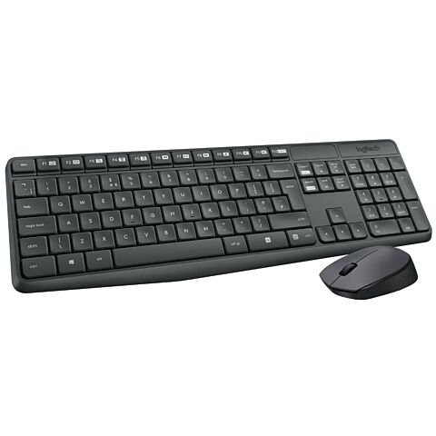 Logitech MK235 Grey Wireless Keyboard and Mouse