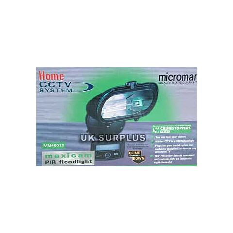 Micromark Pir Movement Activated Black and White Cam