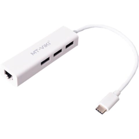 USB Type C to 3 Port USB with GB LAN