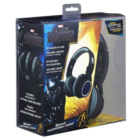 Marvel Adult Bluetooth Headphones - Black Panther