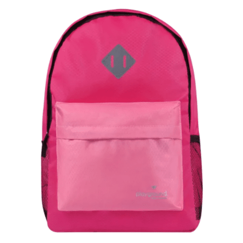 Playground Hometime Colourblock Backpack Fusia and Pink