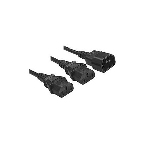 Power Cable-Male To 2 X Female 1.8m
