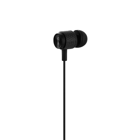 Pro Bass Catalyst series Blister Aux earphone With Mic Black